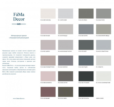 FD-IG 515 Интерьерная краска FaMa Decor Ozean Linie-15 колерованная